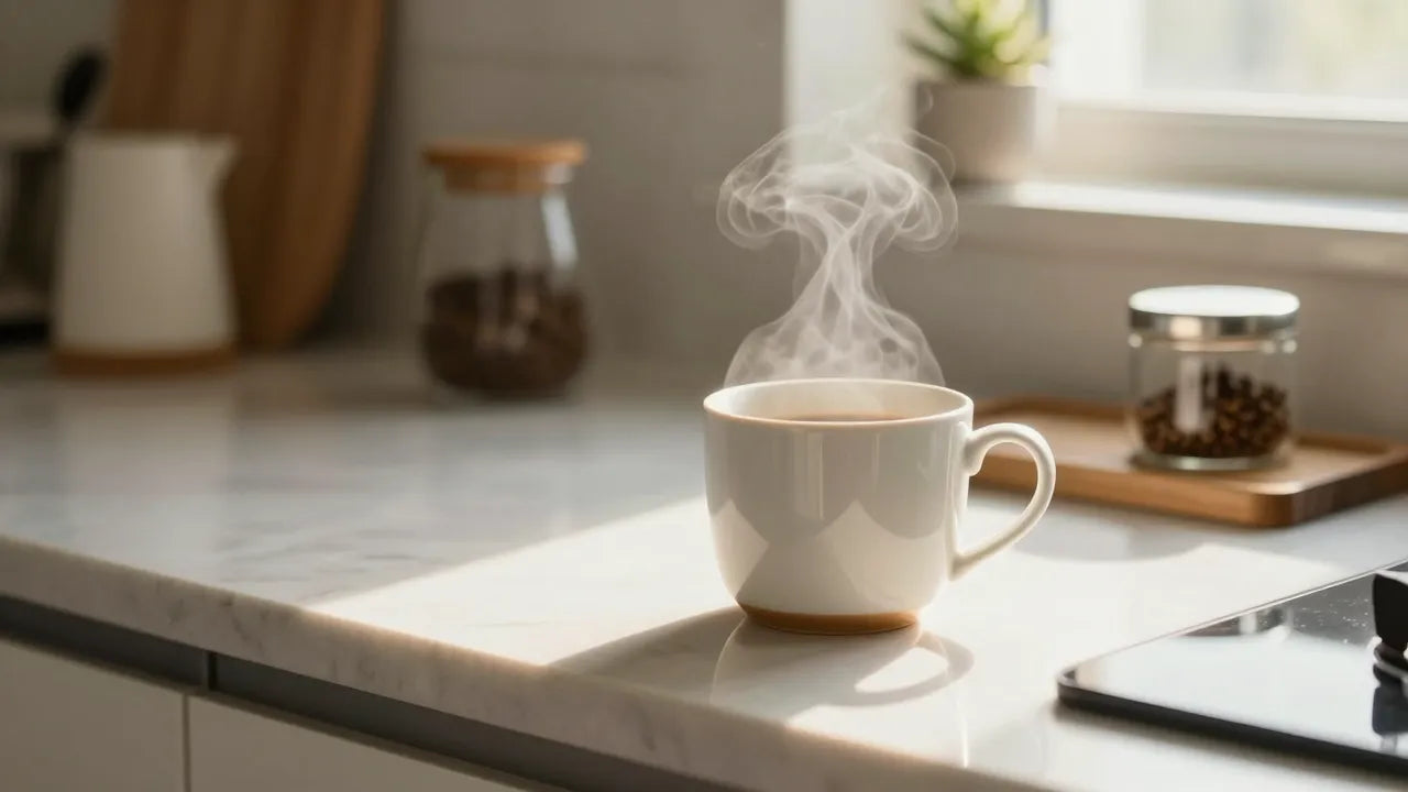 Morning coffee ritual